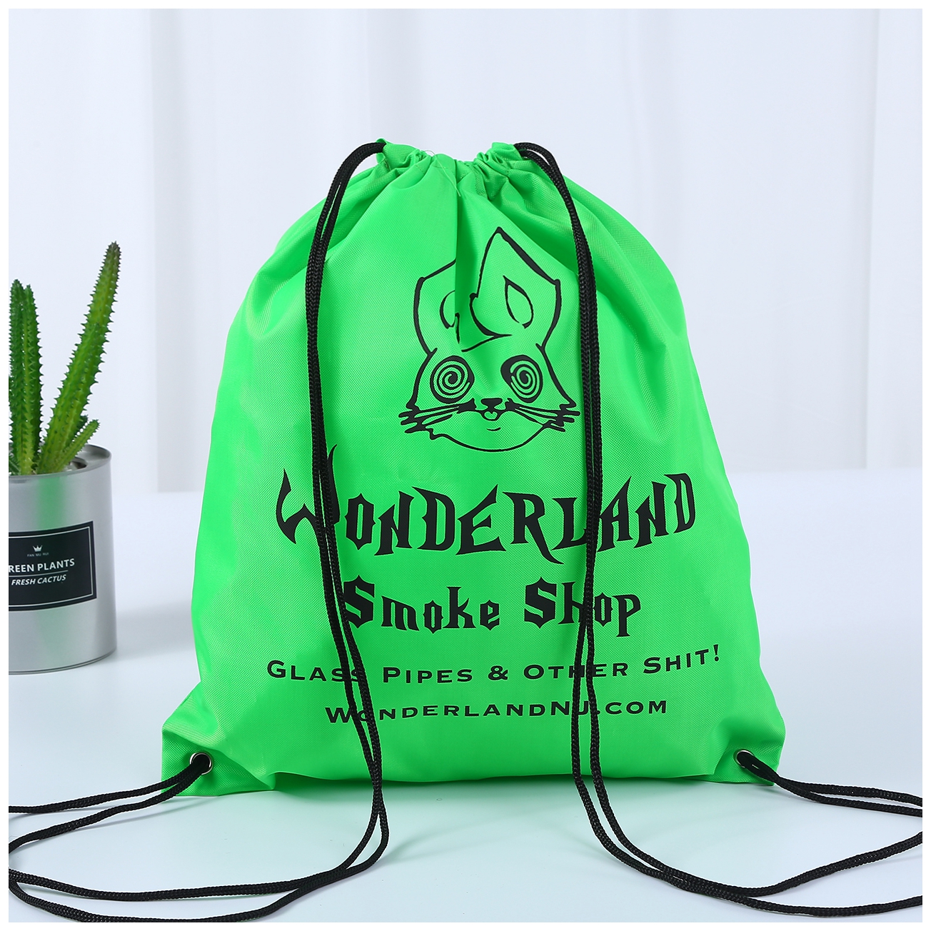Woderland Smoke Shop Drawstring backpack
