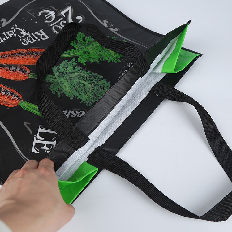 Eco friendly full color laminated recycled RPET bag