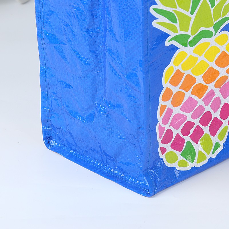 Full color CMYK printed pp laminated woven shopping bag
