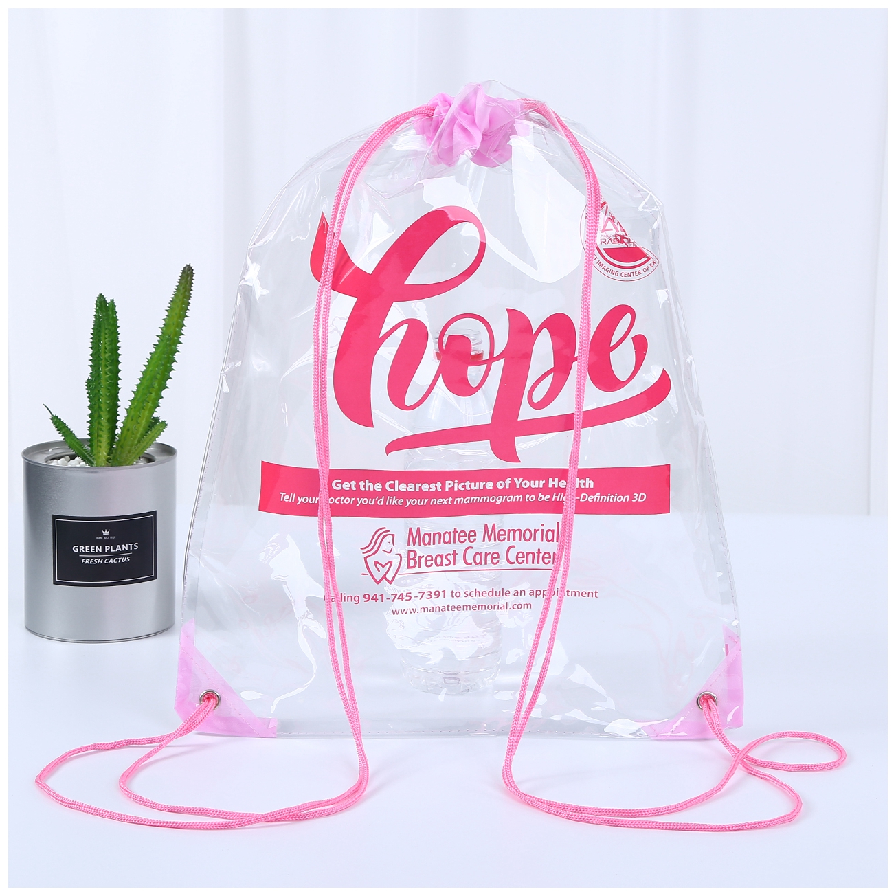 HOPE PVC Transparent Drawstring Backpack