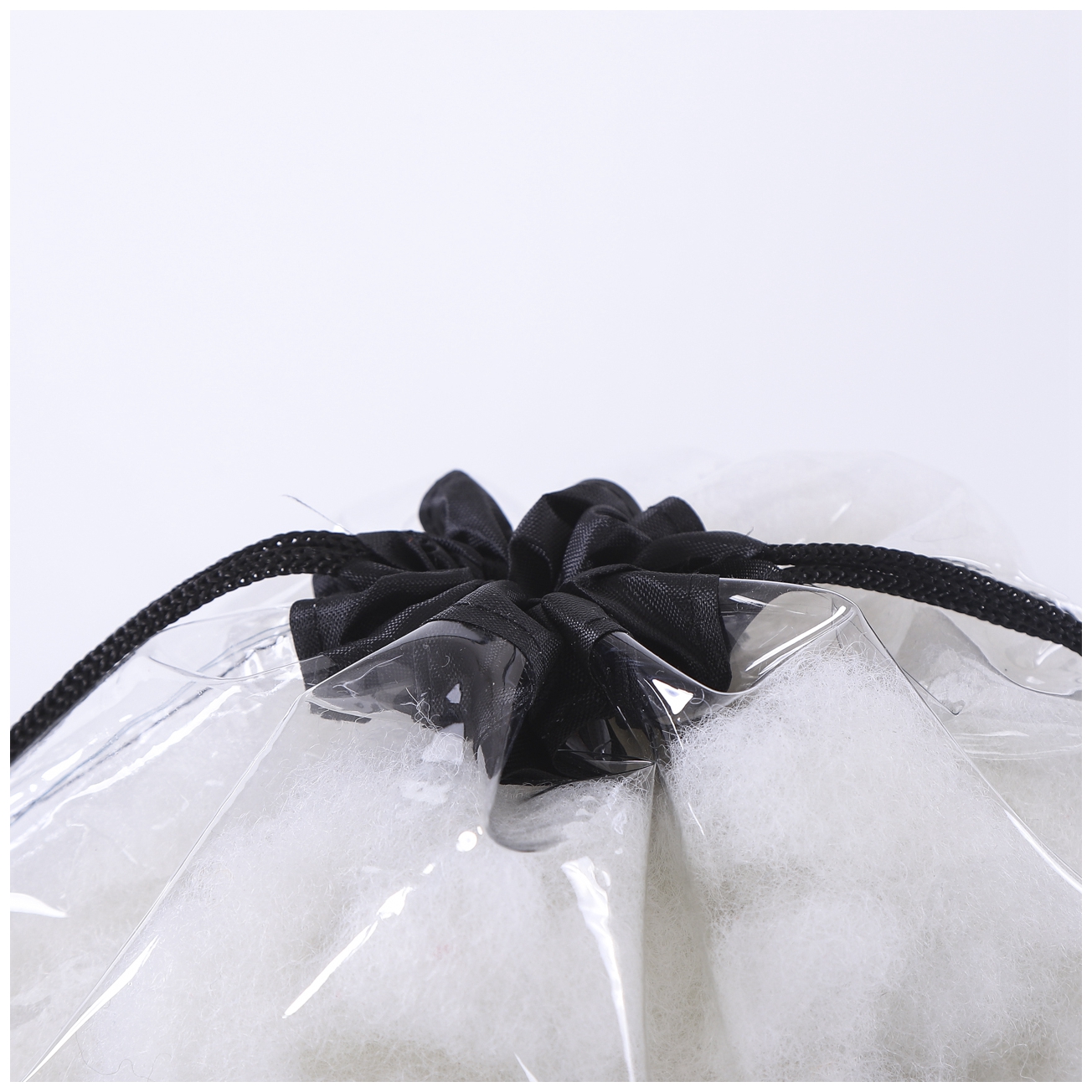 Clear Plastic PVC Drawstring Bags With Rope Handle